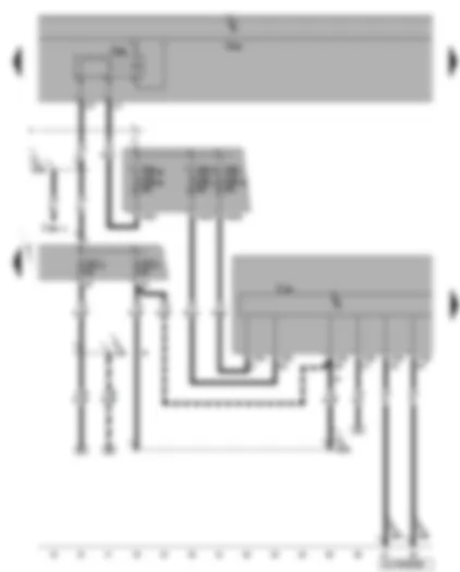 Wiring Diagram  VW GOLF 2006 - ABS control unit - terminal 15 voltage supply relay 2 - fuses
