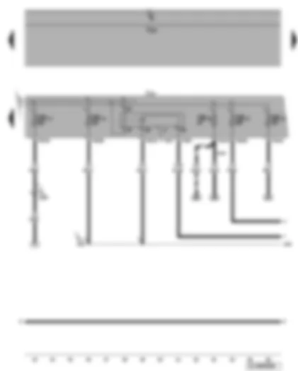 Электросхемa  VW GOLF 2006 - Реле электропитания Motronic