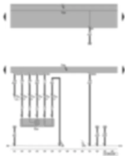 Электросхемa  VW GOLF 2006 - Блок управления двигателя - лямбда-зонд