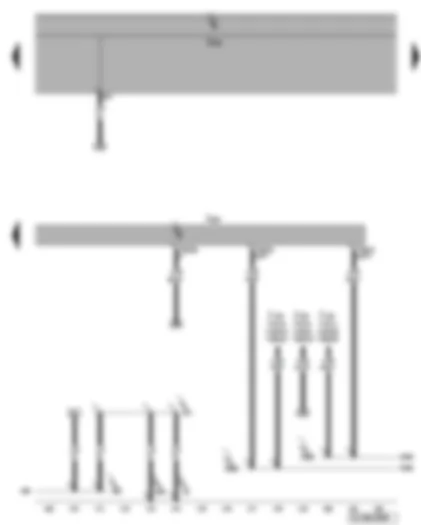 Электросхемa  VW GOLF 2006 - Блок управления двигателя