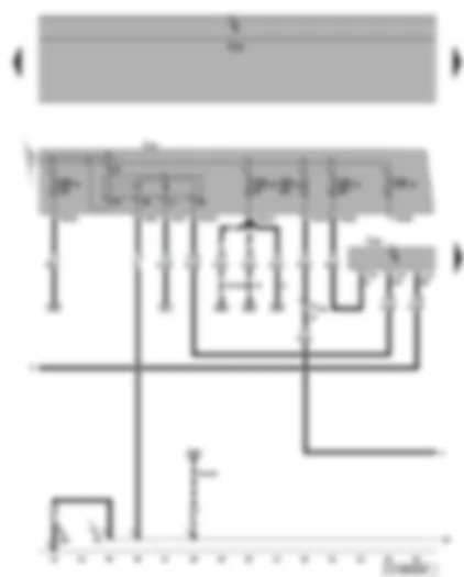 Wiring Diagram  VW GOLF 2005 - Engine control unit - terminal 30 voltage supply relay