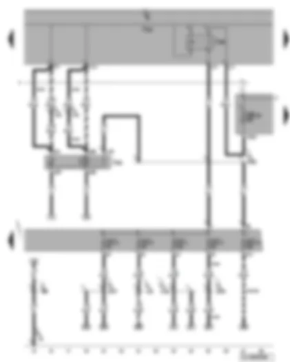 Wiring Diagram  VW GOLF 2005 - Terminal 50 voltage supply relay - terminal 15 voltage supply relay 2