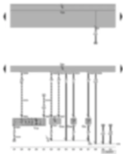 Wiring Diagram  VW GOLF 2006 - Engine control unit - radiator outlet coolant temperature sender - brake servo pressure sensor - intake air temperature sender 2 - brake vacuum pump