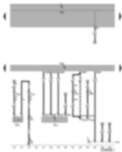 Wiring Diagram  VW GOLF 2006 - Engine control unit - air mass meter - heater element for crankcase breather