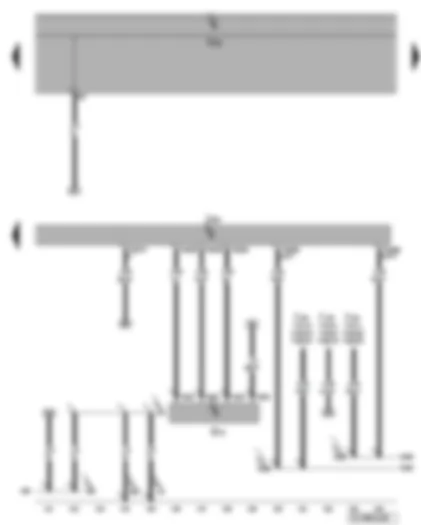 Wiring Diagram  VW GOLF 2006 - Engine control unit - air mass meter