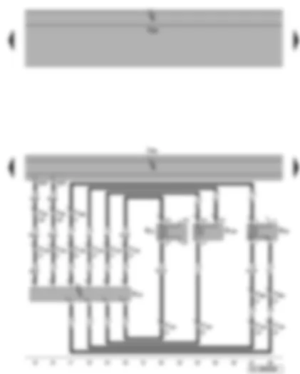 Wiring Diagram  VW GOLF 2006 - Control unit with display for radio and navigation system - front left loudspeaker - left frequency switch