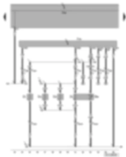 Wiring Diagram  VW GOLF 2006 - Heated front passenger seat control unit - heated front passenger seat - front passenger seat cushion lateral support heater - heated front passenger seat backrest - front passenger seat temperature sensor