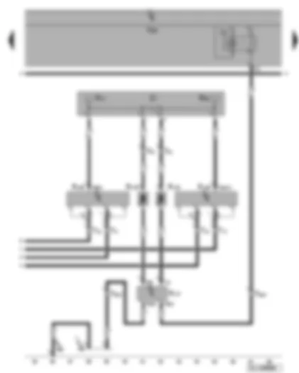 Электросхемa  VW GOLF 2007 - Радиоантенны - нагревательный элемент заднего стекла - антенные модули - частотные фильтры для амплитудной модуляции (АМ) и для частотной модуляции (FM)