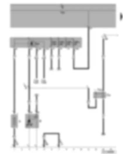 Wiring Diagram  VW GOLF 2006 - Battery - starter - fuses - terminal 30 wiring junction