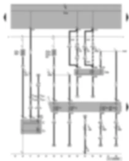 Wiring Diagram  VW GOLF 2006 - Alternator - terminal 50 voltage supply relay - fuses