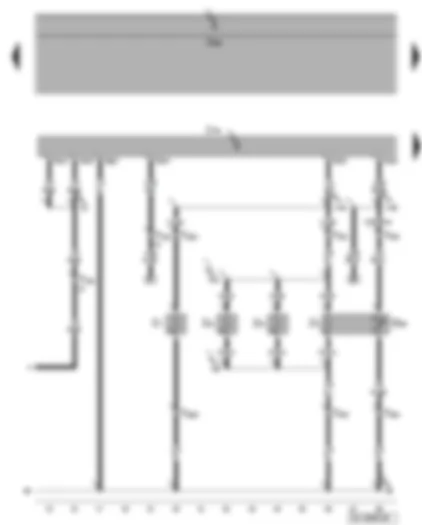 Wiring Diagram  VW GOLF 2006 - Heated front seats control unit - heated driver seat - driver seat cushion lateral support heater - heated driver seat backrest - driver seat temperature sensor