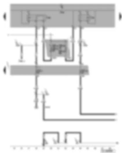 Wiring Diagram  VW GOLF 2006 - X-contact relief relay - terminal 15 voltage supply relay 2 - fuses