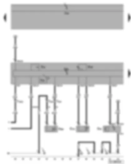 Wiring Diagram  VW GOLF 2006 - Air conditioning system control unit - high pressure sender - air conditioning system compressor regulating valve - centre vent temperature sender