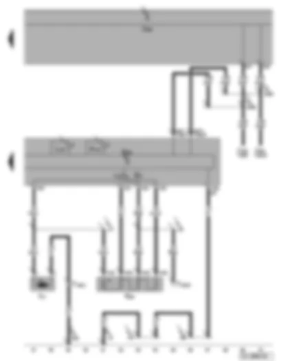 Wiring Diagram  VW GOLF 2006 - Air conditioning system control unit - fresh air blower switch - fresh air blower