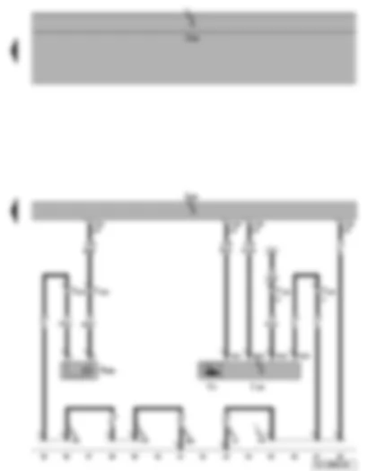 Wiring Diagram  VW GOLF 2006 - Climatronic control unit - fresh air blower control unit - fresh air blower - air conditioning compressor regulating valve