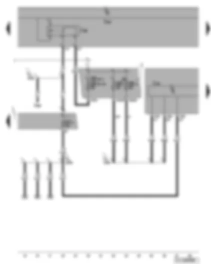 Wiring Diagram  VW GOLF 2008 - Mechatronic unit for dual clutch gearbox - terminal 15 voltage supply relay - fuses