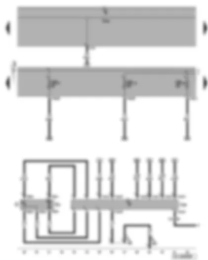 Wiring Diagram  VW GOLF 2008 - Fuel pump control unit - fuel gauge sender - fuel pump