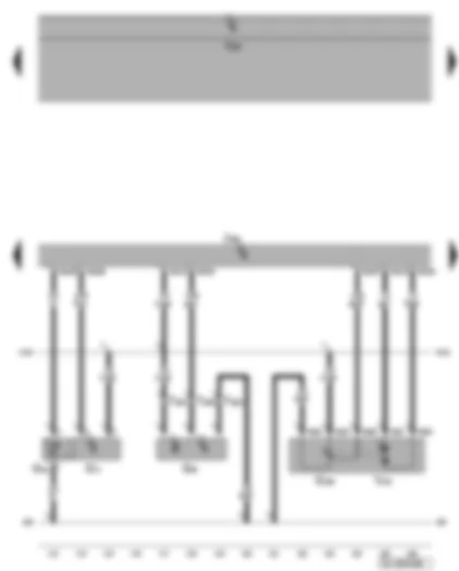 Wiring Diagram  VW GOLF 2006 - Engine control unit - Hall senders - intake temperature sender - intake manifold pressure sender - intake manifold flap potentiometer - intake manifold flap motor