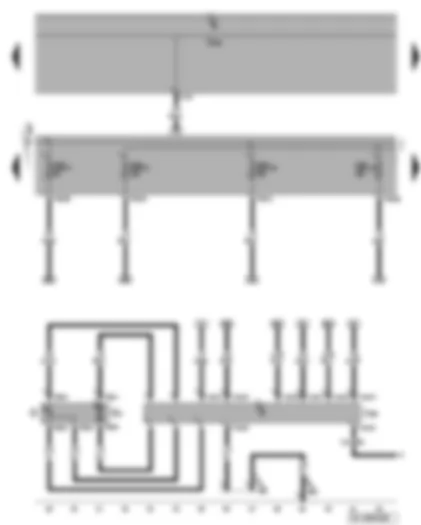 Wiring Diagram  VW GOLF 2006 - Fuel pump control unit - fuel gauge sender - fuel pump