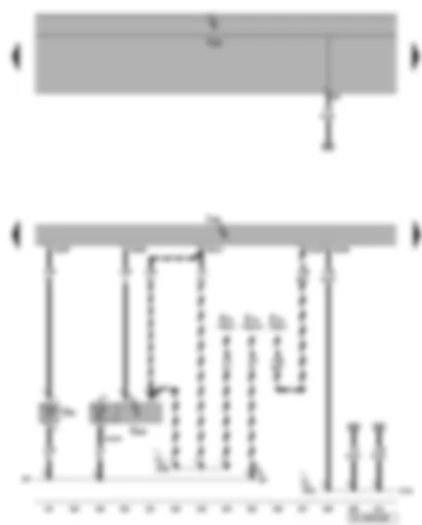 Wiring Diagram  VW GOLF 2006 - Engine control unit - radiator outlet coolant temperature sender - brake servo pressure sensor