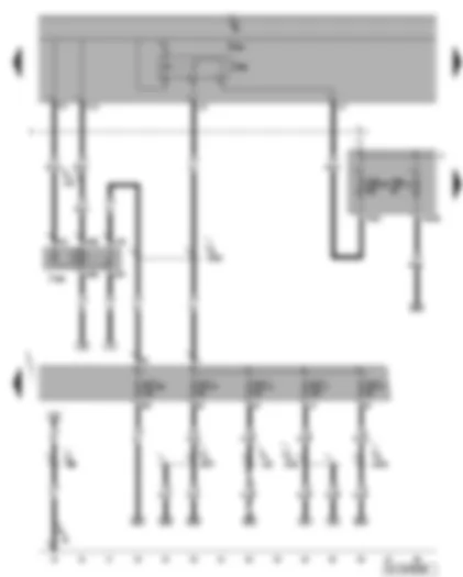 Wiring Diagram  VW GOLF 2007 - Terminal 50 voltage supply relay - terminal 15 voltage supply relay 2 - fuses