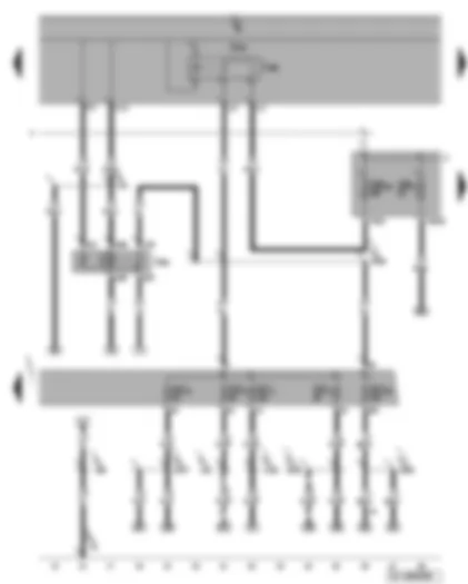Wiring Diagram  VW GOLF 2008 - Terminal 50 voltage supply relay - terminal 15 voltage supply relay 2 - fuses