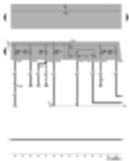 Электросхемa  VW GOLF 2006 - Реле электропитания Motronic