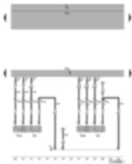 Электросхемa  VW GOLF 2006 - Блок управления двигателя - лямбда-зонд после катализатора - центральный лямбда-зонд катализатора ряда цилиндров 1