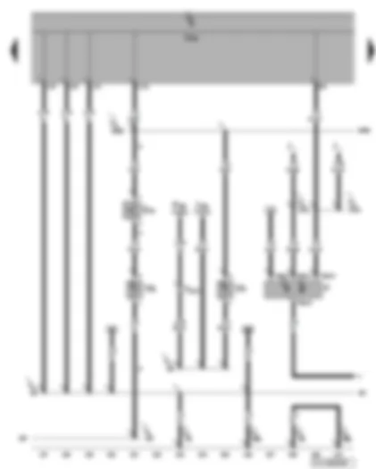 Wiring Diagram  VW GOLF 2010 - Brake light switch - glove compartment light - luggage compartment light