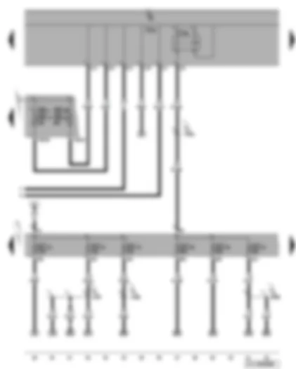 Wiring Diagram  VW GOLF 2010 - X-contact relief relay - fuses