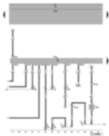 Wiring Diagram  VW GOLF 2007 - Engine control unit - crankcase breather heater element