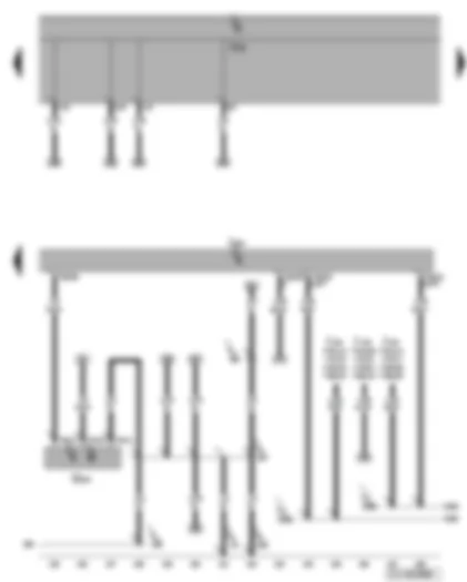 Wiring Diagram  VW GOLF 2008 - Engine control unit - clutch position sender