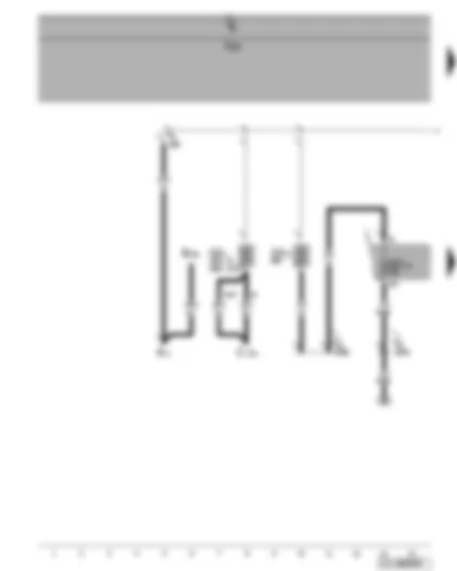 Wiring Diagram  VW GOLF 2007 - Battery - fuse SA1 - SA5 - SC14