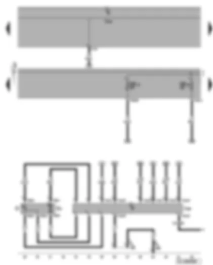 Wiring Diagram  VW GOLF 2010 - Fuel pump control unit - fuel gauge sender - fuel pump