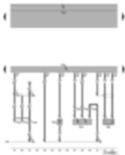 Wiring Diagram  VW GOLF 2010 - Engine control unit - Hall sender - knock sensor - coolant temperature sender