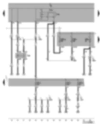 Wiring Diagram  VW GOLF 2008 - Terminal 50 voltage supply relay - terminal 15 voltage supply relay 2