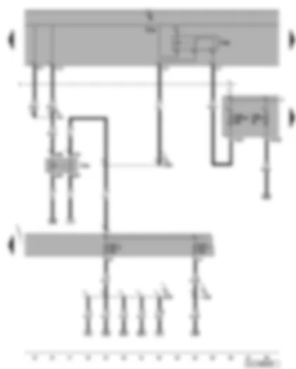 Wiring Diagram  VW GOLF 2007 - Terminal 50 voltage supply relay - terminal 15 voltage supply relay 2