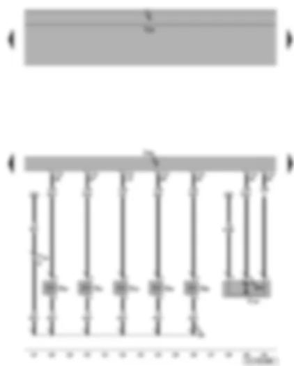 Wiring Diagram  VW GOLF 2008 - Engine control unit - injectors - fuel system diagnostic pump