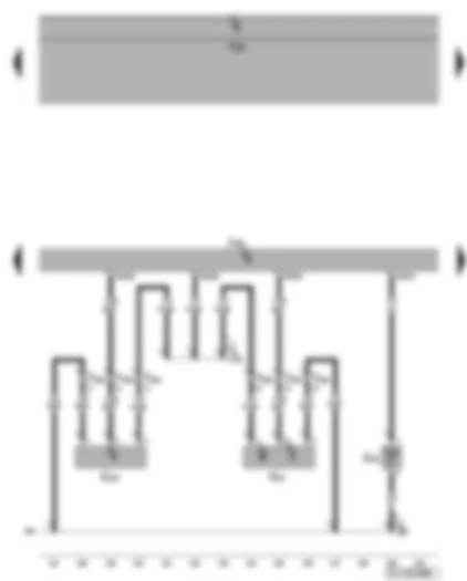 Wiring Diagram  VW GOLF 2008 - Engine control unit - fuel pressure sender - Hall sender - intake air temperature sender