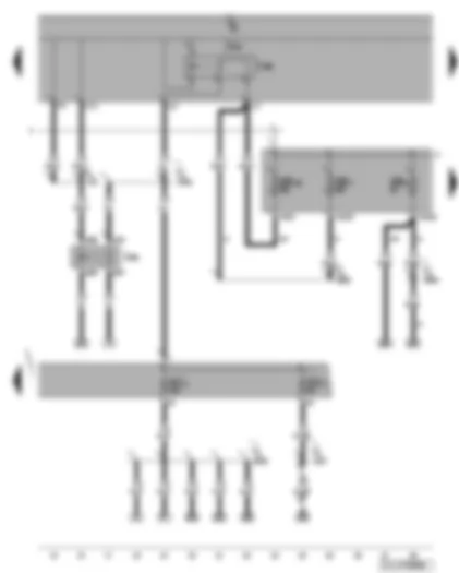 Wiring Diagram  VW GOLF 2010 - Terminal 50 voltage supply relay - terminal 15 voltage supply relay 2