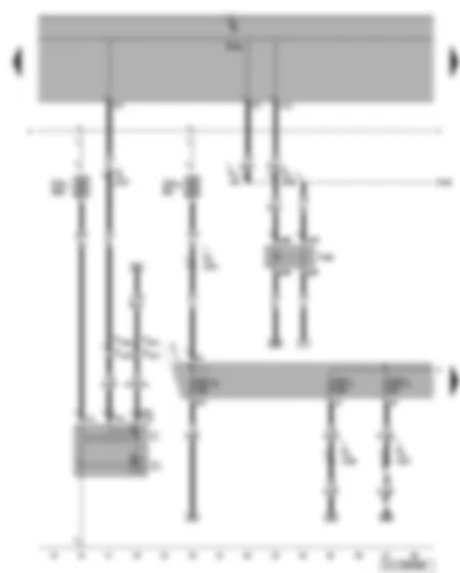 Wiring Diagram  VW GOLF 2010 - Alternator - terminal 50 voltage supply relay - fuses