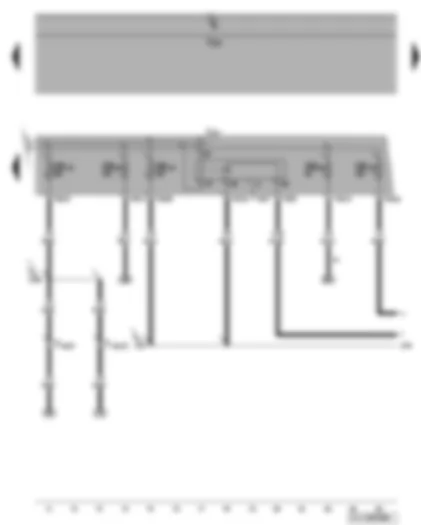 Wiring Diagram  VW GOLF 2007 - Terminal 30 voltage supply relay