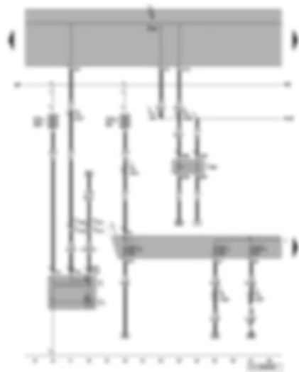 Wiring Diagram  VW GOLF 2010 - Alternator - terminal 50 voltage supply relay - fuses