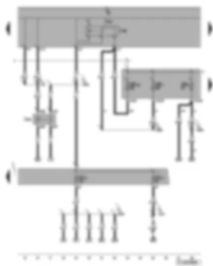 Wiring Diagram  VW GOLF 2010 - Terminal 50 voltage supply relay - terminal 15 voltage supply relay 2
