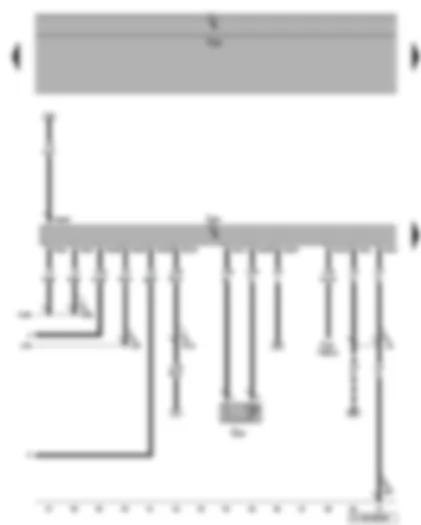 Wiring Diagram  VW GOLF 2008 - Engine control unit - radiator outlet coolant temperature sender