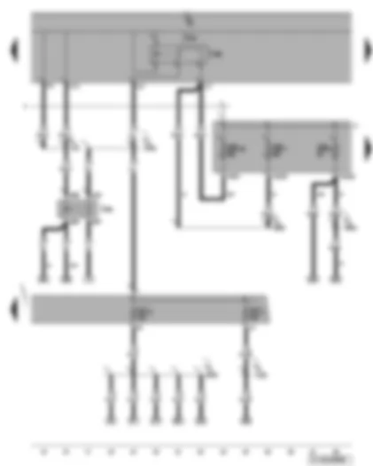 Wiring Diagram  VW GOLF 2008 - Terminal 50 voltage supply relay - terminal 15 voltage supply relay 2