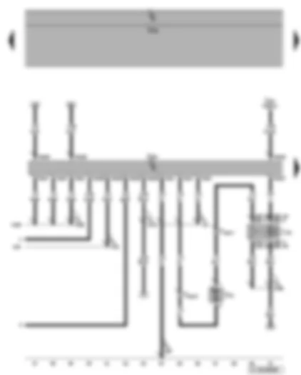 Wiring Diagram  VW GOLF 2010 - Engine control unit - continued coolant circulation relay - continued coolant circulation pump