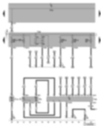 Wiring Diagram  VW GOLF 2010 - Fuel pump control unit - fuel gauge sender - fuel pump - secondary air pump relay - secondary air pump motor