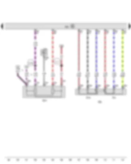 Wiring Diagram  VW GOLF 2013 - Accelerator pedal module - Clutch position sender - ABS control unit - Engine control unit