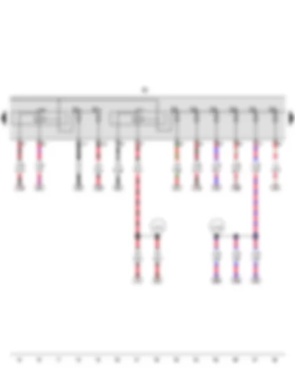 Wiring Diagram  VW GOLF 2013 - Terminal 30 voltage supply relay - High heat output relay - Fuse holder B